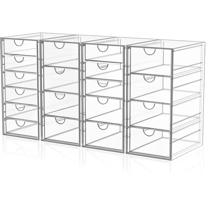 YFXCVSL Acrylic Organizer, 19 Drawers